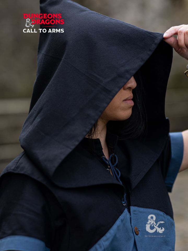 D&D Schurke Kapuzenweste waidblau S 8