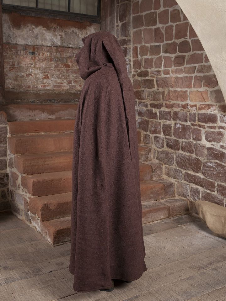 Umhang Walkloden in braun Länge ab Schulter gemessen 140 cm 8