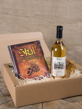 Geschenkbox mit Met und Buch Wikingerblut 0,75 l | "Skal! Zum Wohl!"