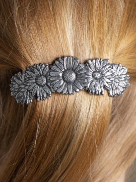 Haarspange mit Blumenmuster