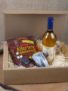 Geschenkbox "Würfelspiel" mit Met