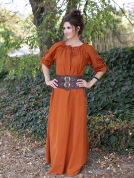 Kurzarmkleid Brida rostrot S
