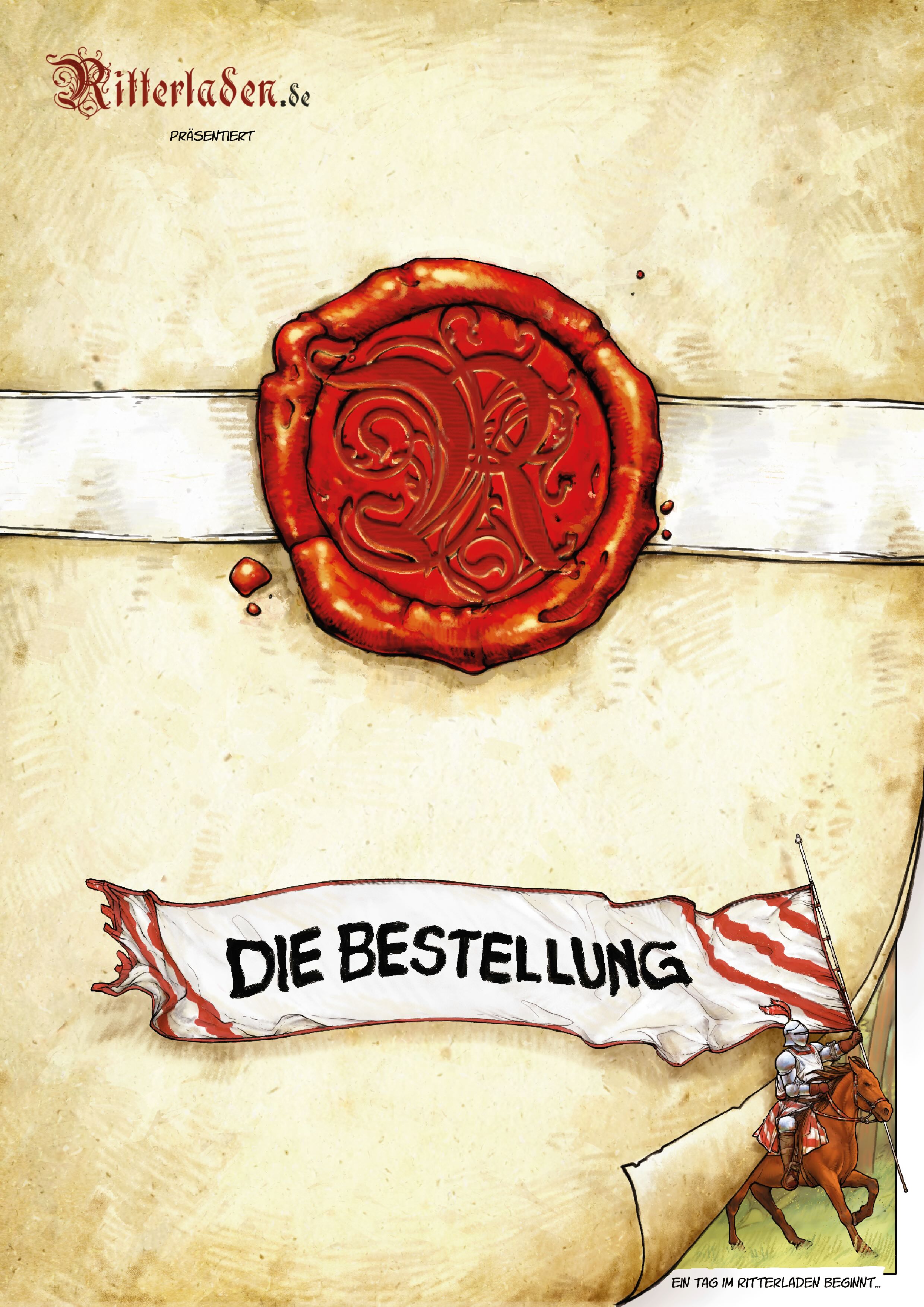 Ritterladen Comic Seite 1